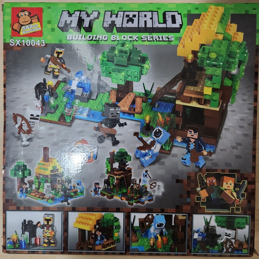 BRAND NEW IN BOX MINECRAFT LIKE MY WORLD BUILDING BLOCK SERIES 348 PCS