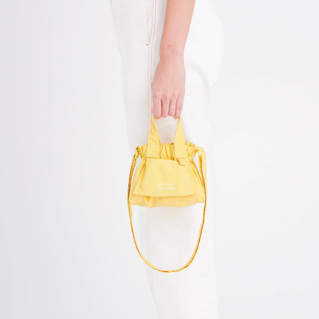 BTV Micro Dumpling Bag Light Yellow, Women's Fashion, Bags & Wallets ...