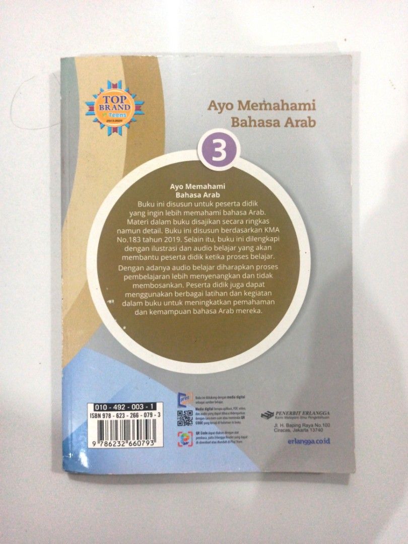 BUKU BAHASA ARAB SMP KELAS 9, Buku & Alat Tulis, Buku Pelajaran di