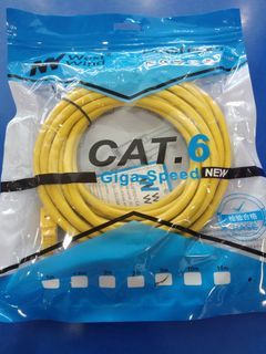 CAT6 UTP LAN Ethernet (5 Meters) 1000 Mbps Gigabit RJ45 Patch Network Router Flat Cable