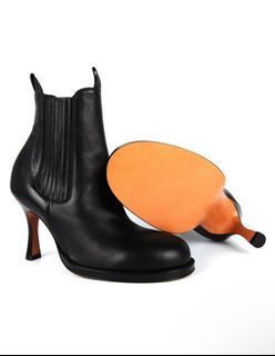 Celine Round Toe Women’s Boots in Black