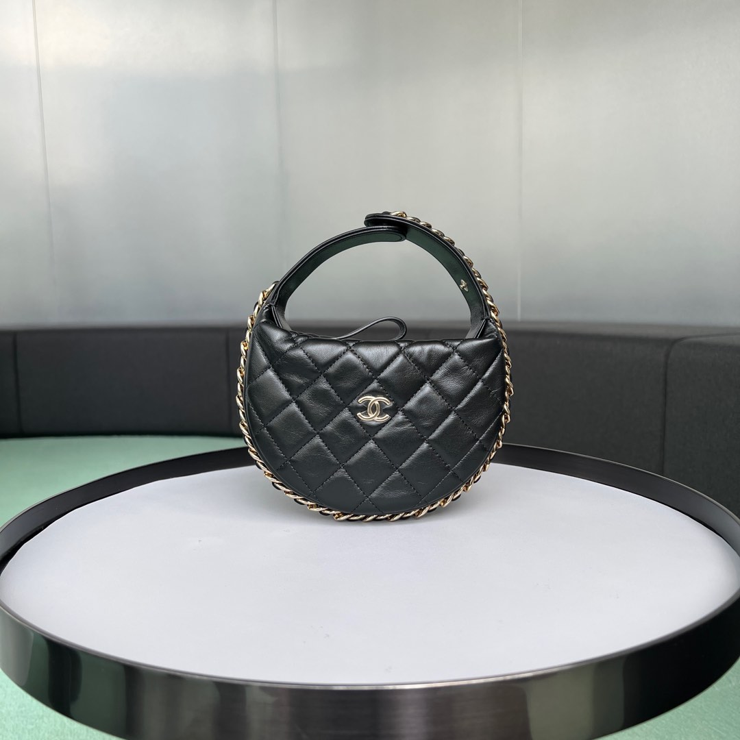 Chanel 23C Mini Hoop Loop Hobo, Luxury, Bags & Wallets on Carousell