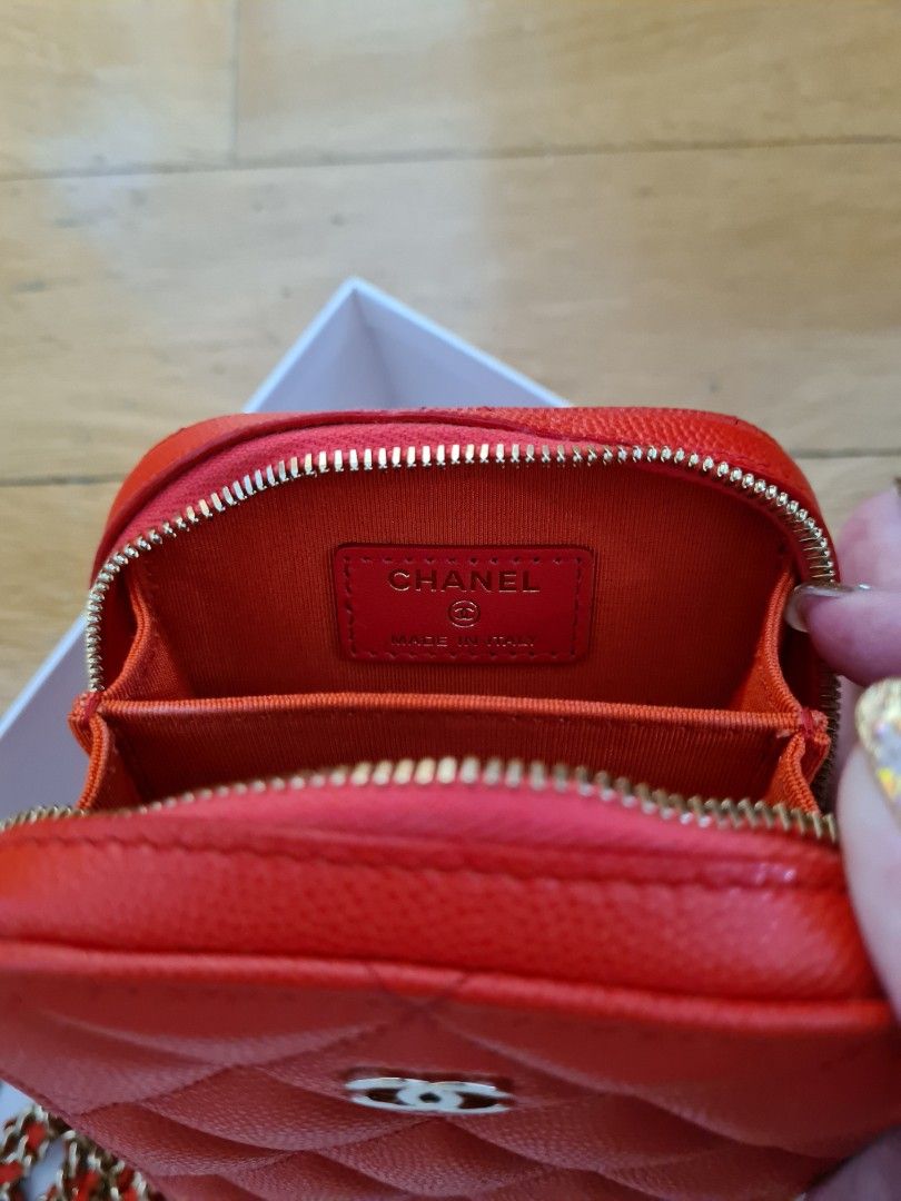 Chanel Phone Holder with Chain, Caviar, WOC, Luxury, Bags & Wallets on ...