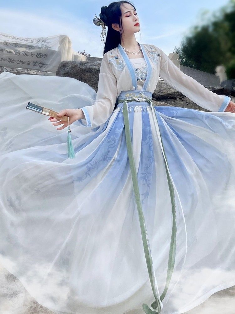 Chinese Style Gown Traditional Dress For Girls Tang Suit Women China Han  Robe | eBay