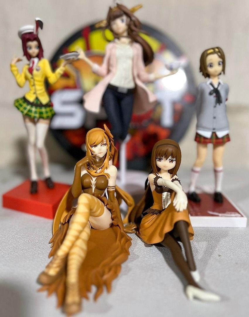 Chix Figures (Monogatari, Madogatari, (Category: Figurines & Statues) located in Mandaluyong City. Submitted by pop_spot (Listing ID 1208486561, Image 1). Description: Sold as Set only Items: Banpresto SQ Figure - MadoGatari Devil Homura and Kiss Shot - Sepia version, Code Geass - Kallen Kozuki in Wonderland (One bunny ear missing), Kan Colle - Kongo - EXQ Figure, K-On! Ritsu Tainaka DXF Condition: Loose (What you see is what you get) Production/
