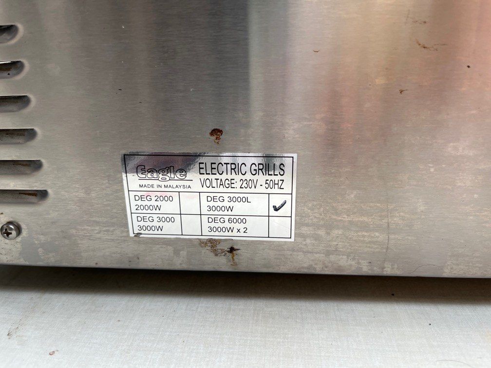 Commercial Eagle Electric grill for Toast, Satay, meat etc, Everything