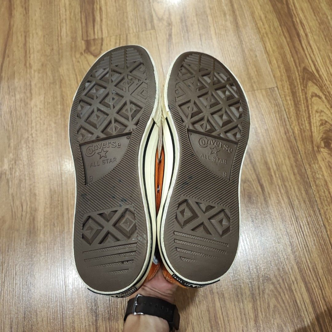 orange converse mens