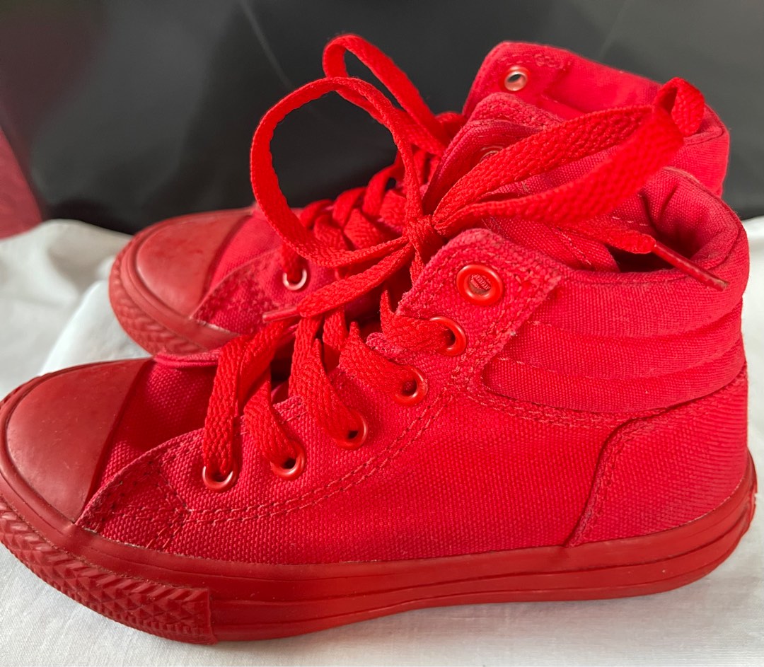 Converse Red Rubber Shoes, Babies & Kids, Babies & Kids Fashion on