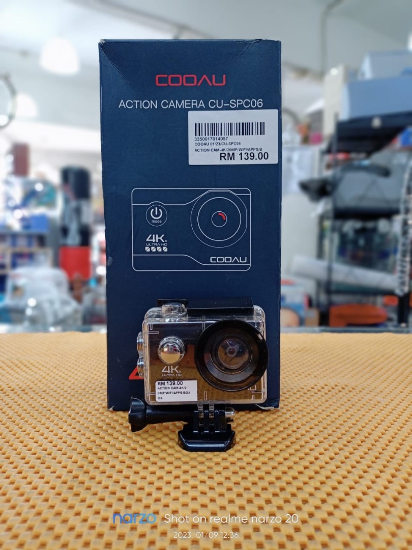 Caméra Cooau 4K, la caméra d'action avec micro externe - Caméras Sport -  COOAU