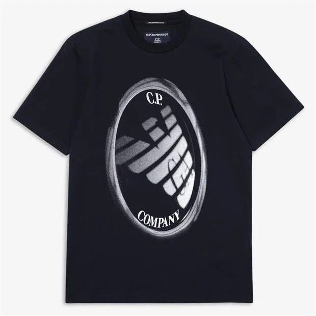 Mens black armani cheap t shirt