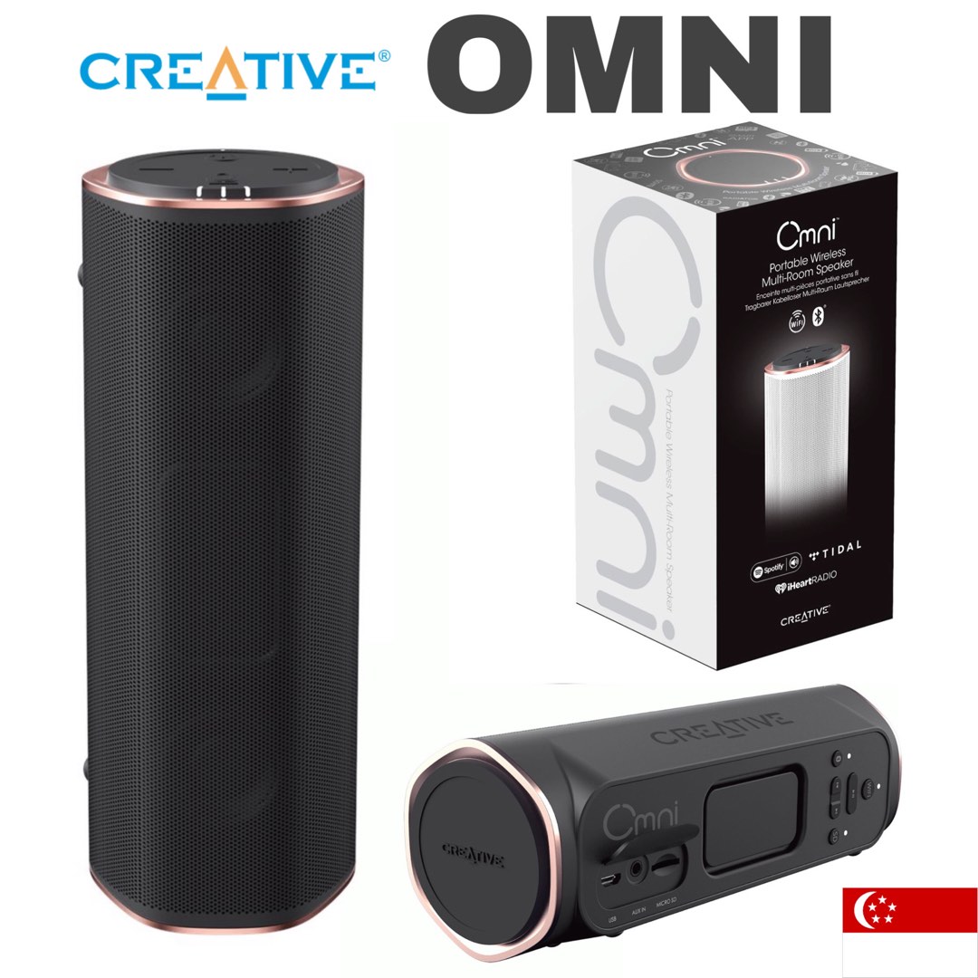 Creative Omni Black or White Portable wireless multi room Bluetooth speaker IPX 4 Splash Proof clearance sale Was 220