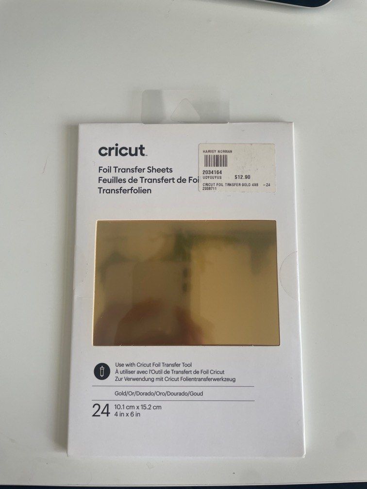 Cricut fool transfer sheets Gold, Hobbies & Toys, Stationery & Craft
