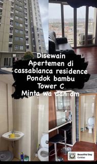  Sewakan apertemen casablaca residence pondok bambu