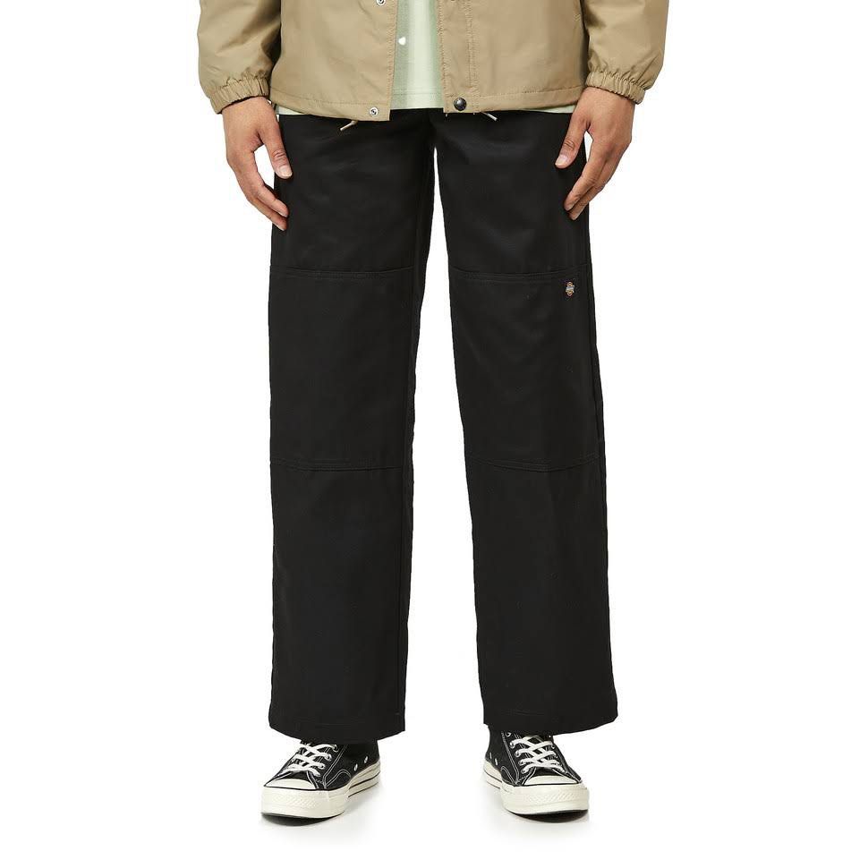 Dickies Loose Fit Double Knee Work Pants, Men's, Size W37 polyester black type Vintage Second Hand