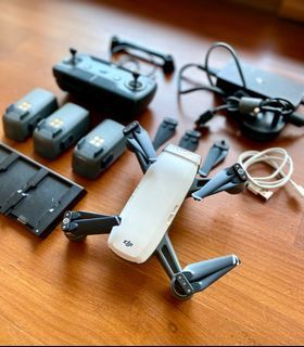DJI Spark Drone + 3 Batteries + Charger + Accessories
