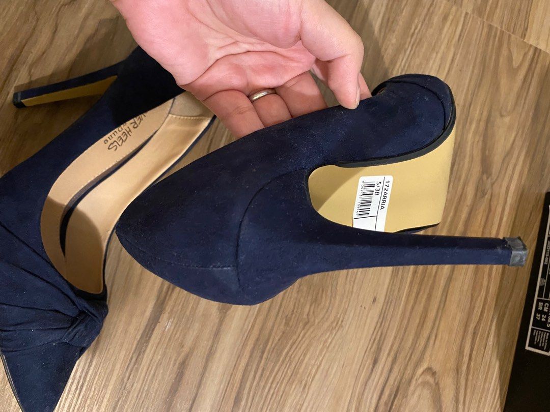 Dune blue heels Women s Fashion Footwear Heels on Carousell