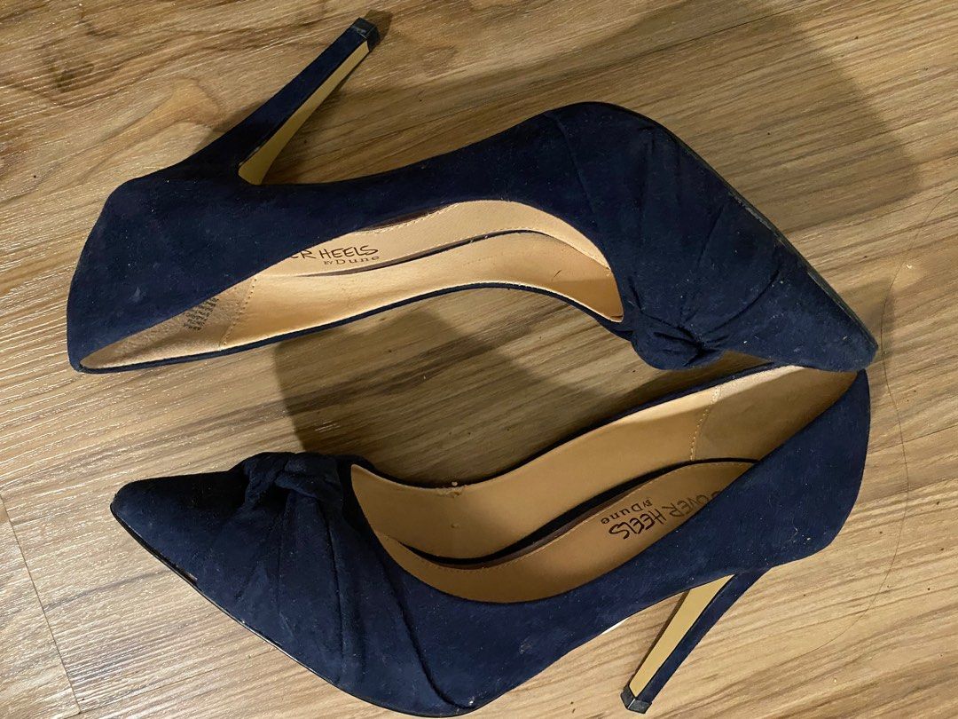 Dune navy heels on sale