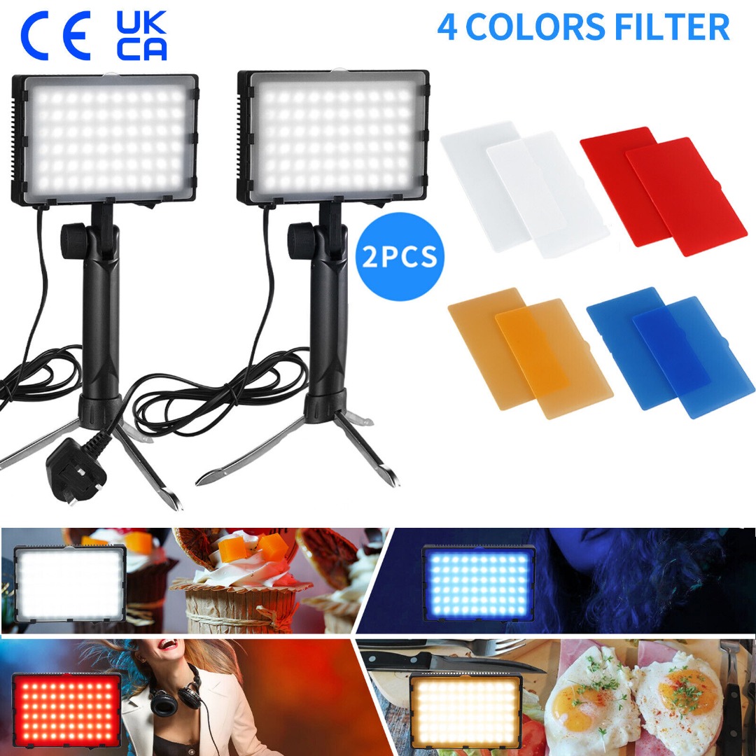 Emart 60 LED Continuous Portable Photography Lighting Kit for Table Top