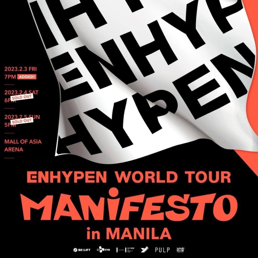 Enhypen World Tour Manifesto in Manila Day 3, Tickets & Vouchers, Event