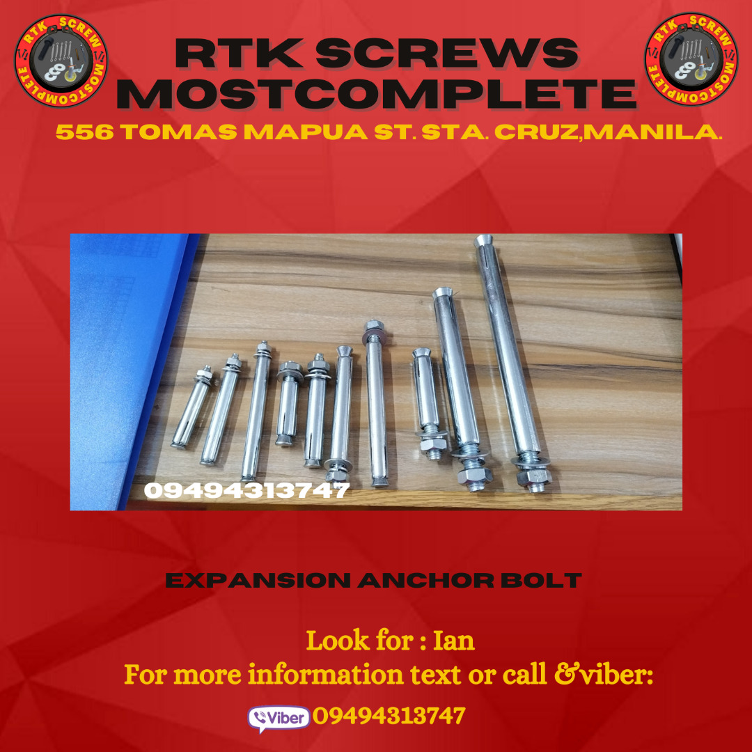 Expansion Anchor Bolt 6*100 50pcs, Commercial & Industrial, Construction & Building Materials on