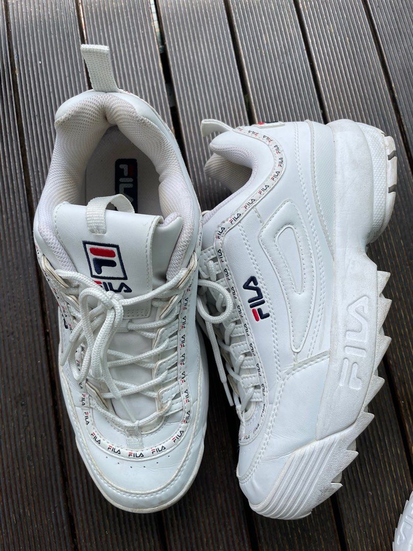 Fila White Disruptor 2 Adults Kids shoes Men s Fashion