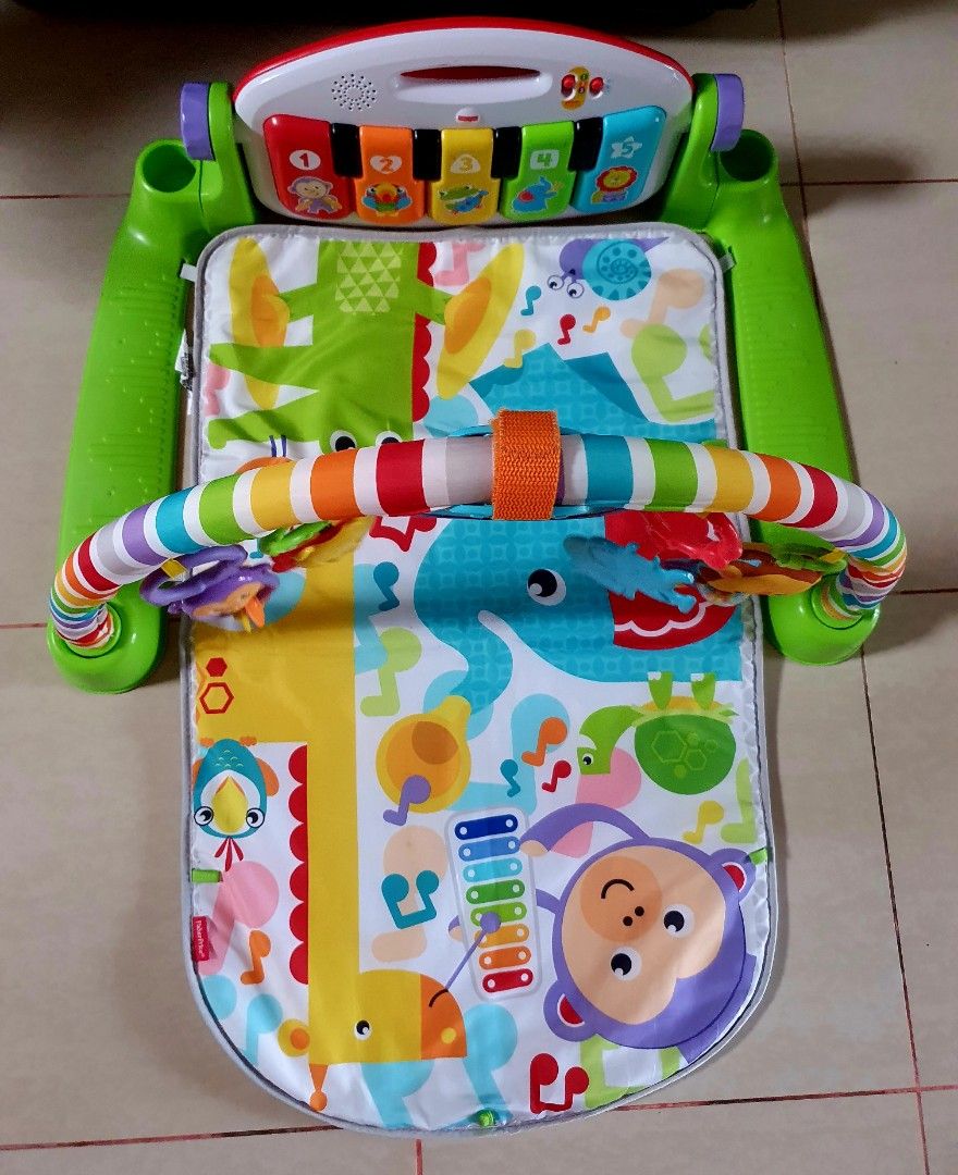 FISHER PRICE Deluxe Kick N Play Piano Activity Gym Playmat, Babies & Kids, Infant Playtime on