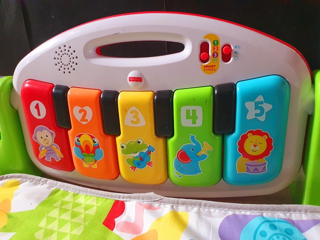 FISHER PRICE Deluxe Kick N Play Piano Activity Gym Playmat, Babies & Kids, Infant Playtime on
