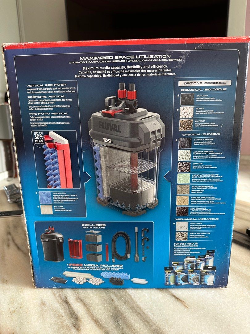 Fluval 307 Canister Filter, Pet Supplies, Homes & Other Pet Accessories