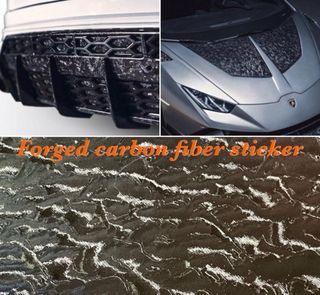 Forged carbon fiber sticker wrap, adhesive, washable, waterproof, stretchable