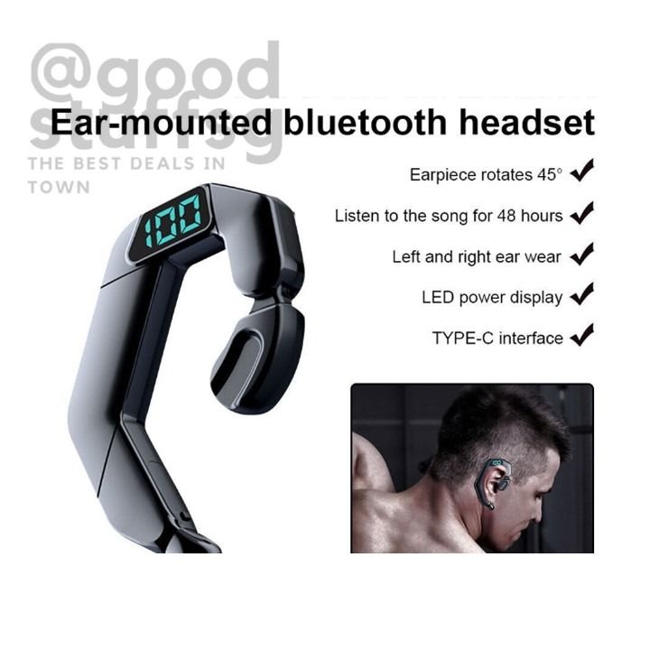 FREE Bluetooth Earphones Single Ear Bluetooth Earpieces with