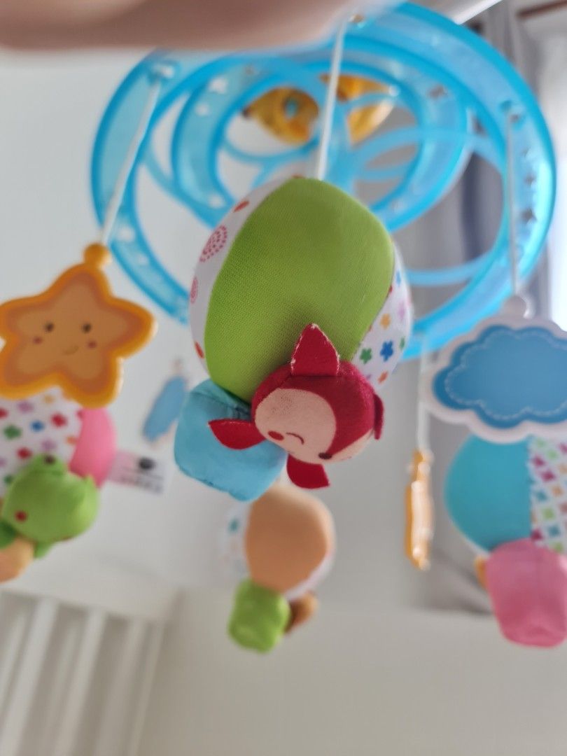 FRENCH Baby Cot Mobile Vtech, Babies & Kids, Baby Nursery & Kids