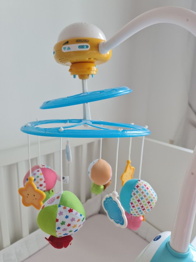 FRENCH Baby Cot Mobile Vtech, Babies & Kids, Baby Nursery & Kids