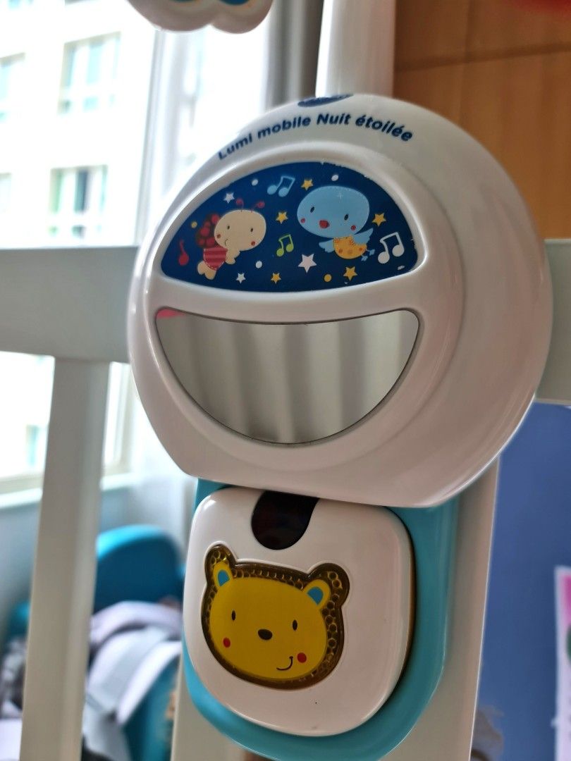 FRENCH Baby Cot Mobile Vtech, Babies & Kids, Baby Nursery & Kids
