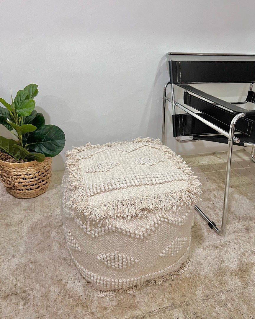 Kmart fringe ottoman sale