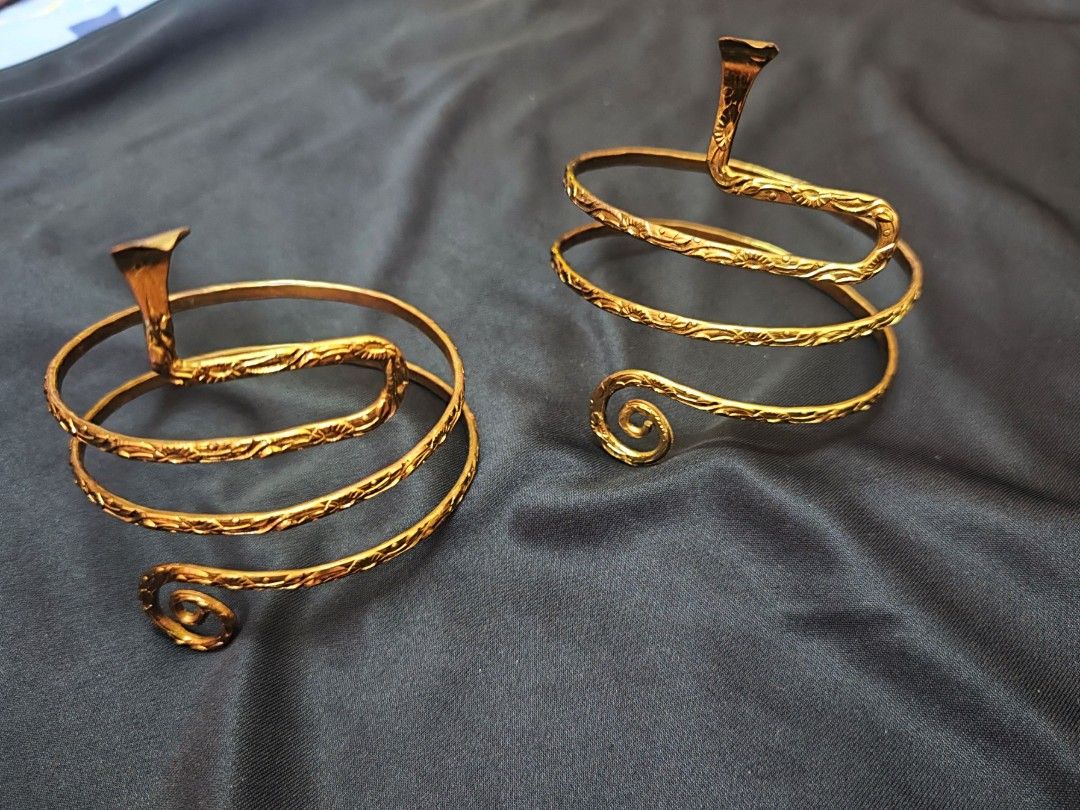 Lovisa Golden Egyptian Arm Cuff Snake, Women's Fashion, Jewelry
