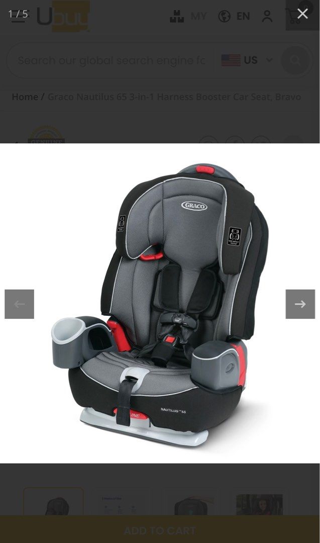 Graco nautilus online 65 rear facing