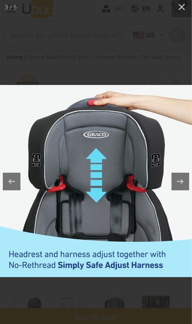Graco nautilus 65 strap adjustment hot sale