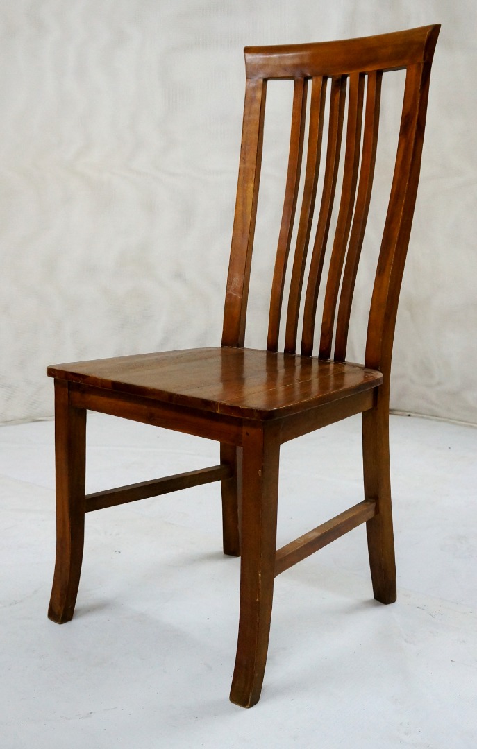 Handcrafted Solid Teak Wood 306 Chair without Arm Furniture, Furniture