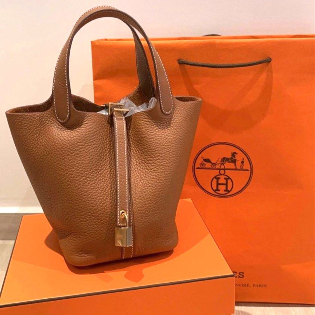 🆕 AUTHENTIC HERMES PICOTIN 18 ANEMONE PHW, Luxury, Bags & Wallets on  Carousell