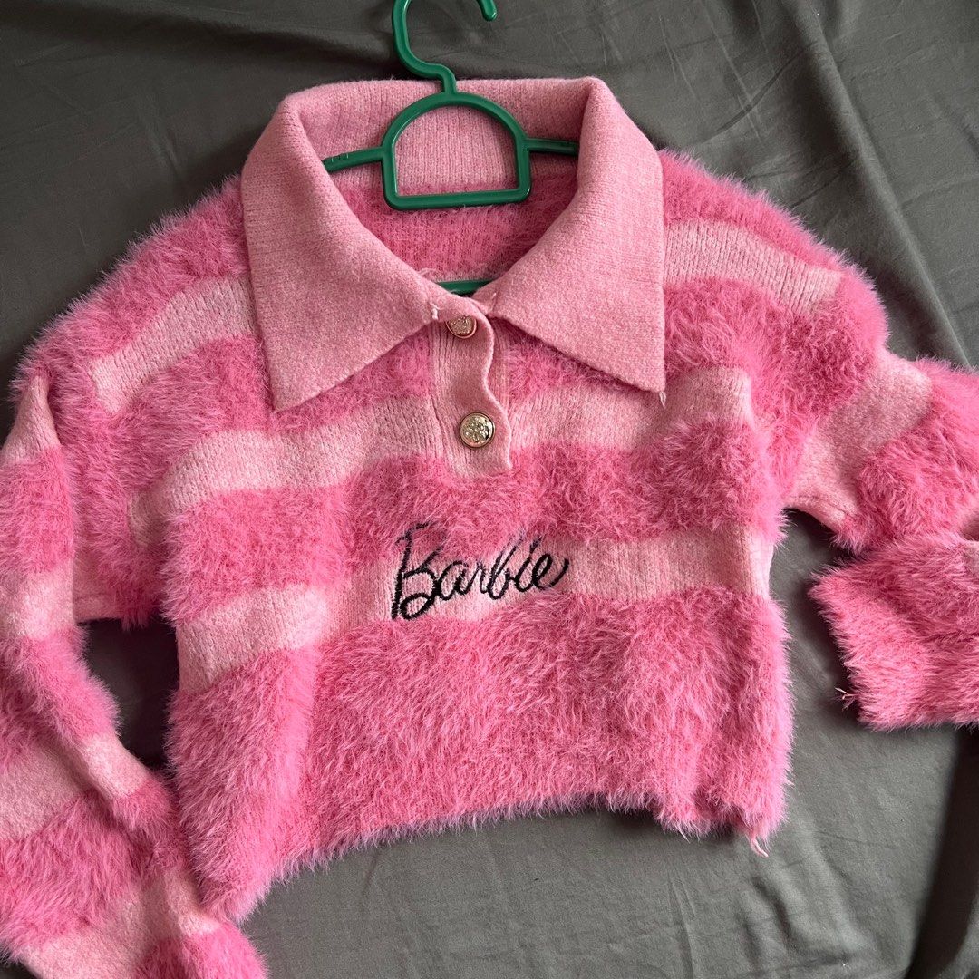 Hot pink barbie sweater hot sale