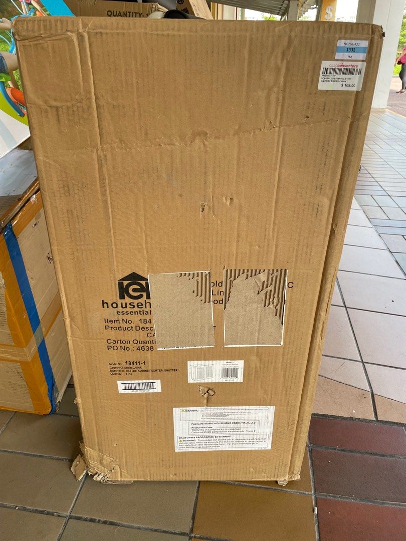 Household Essentials TiltOut Laundry Sorter with Shutter Front