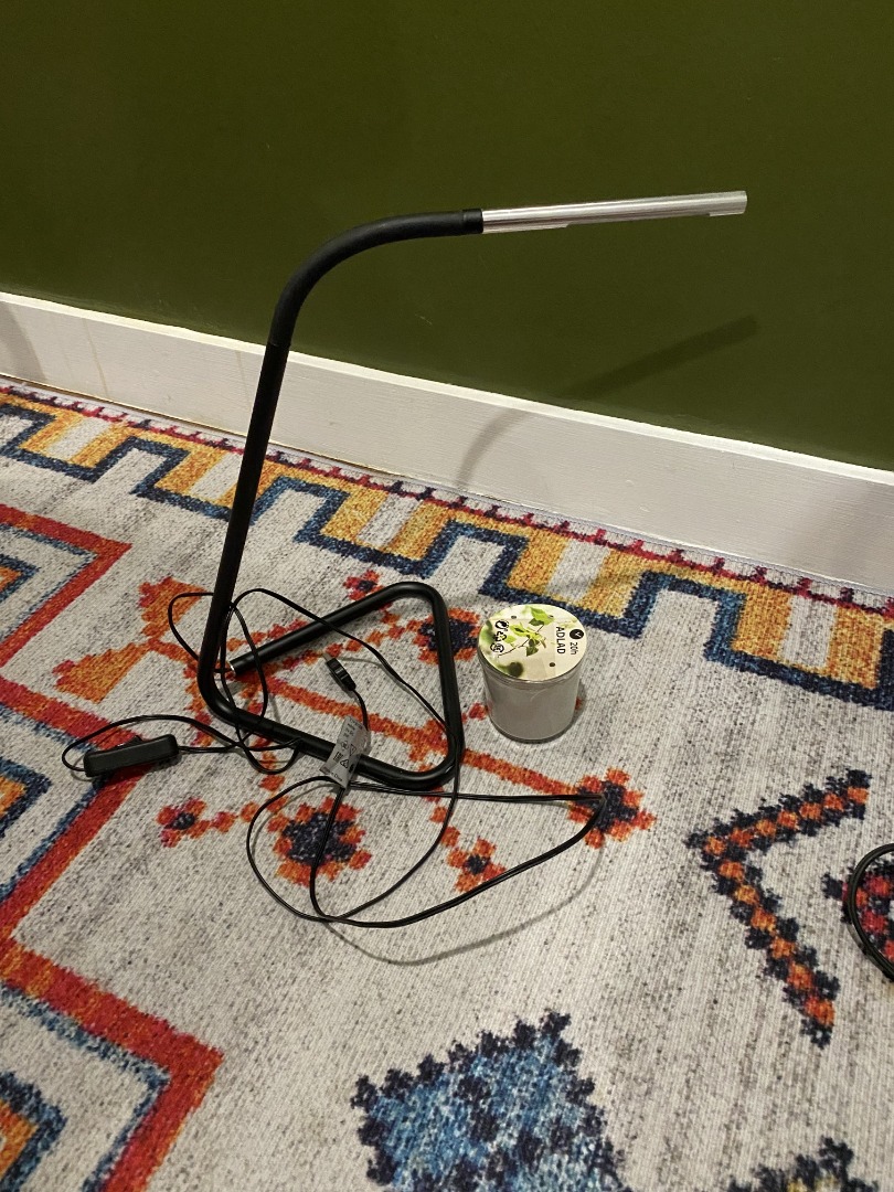 Ikea HARTE LED work / study lamp (Black/Silver), Furniture & Home