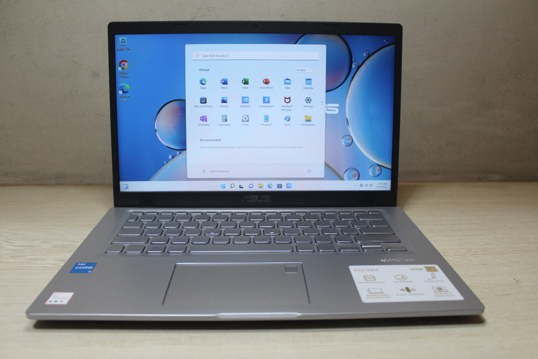 i31115G4 Asus vivobook x415EA Ram 8gb ssd 256gb 1TB dual storage