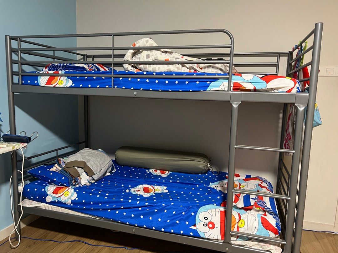 Ikea bunk bed, Furniture & Home Living, Bedding & Towels on Carousell