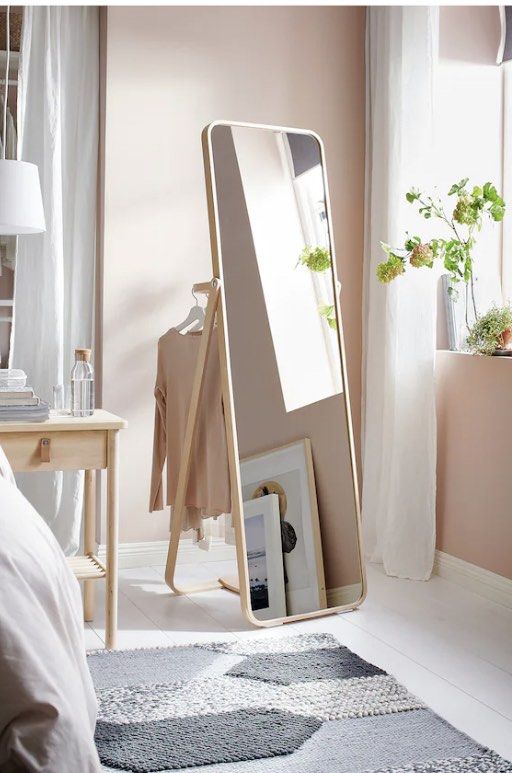 Ikea IKORNNES Standing Mirror, Furniture & Home Living, Home Decor