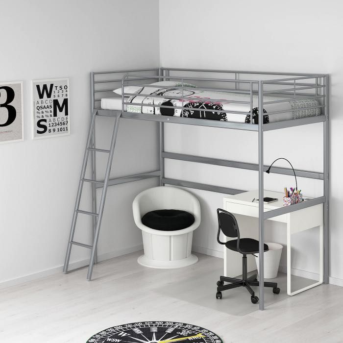 Ikea loft bed shop metal