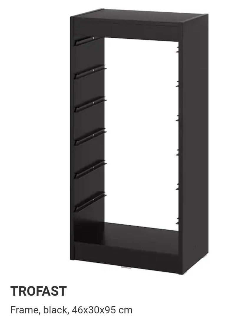 IKEA Black Trofast, Furniture & Home Living, Furniture, Shelves