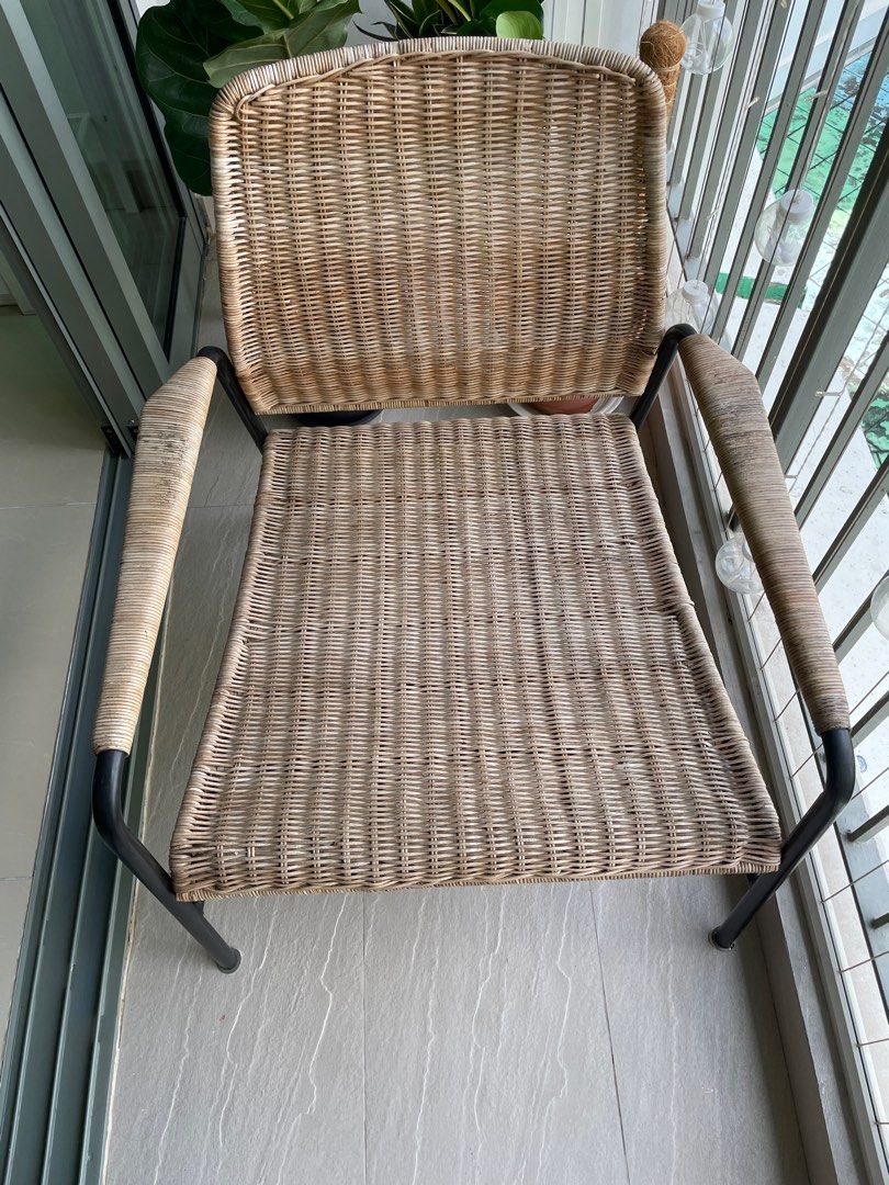 Rattan Chair Ikea ULRIKSBERG Furniture Home Living Furniture Chairs on Carousell