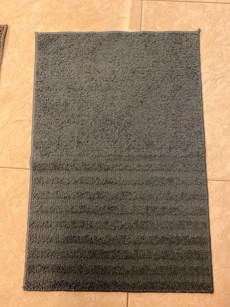 IKEA VINNFAR Bath Mat 40x60cm Dark Grey, Furniture & Home Living