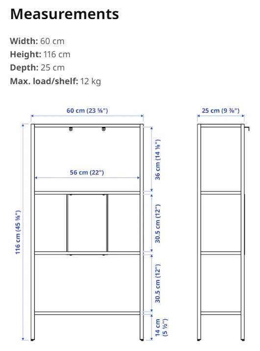IKEA White Metal Shelving unit, Furniture & Home Living, Furniture ...